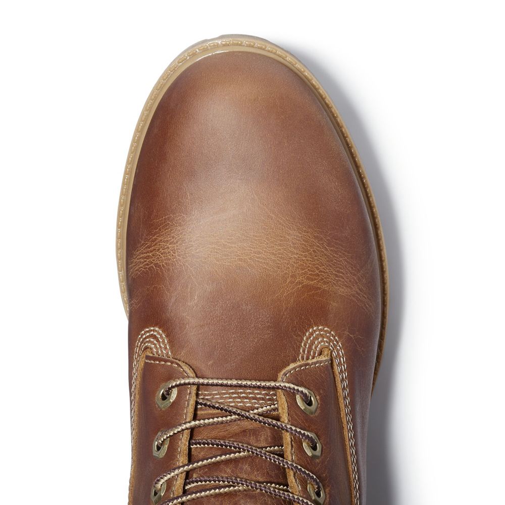 Timberland 6-Inch Μποτακια Ανδρικα Καφε - Heritage Waterproof - Greece 8069742-BV